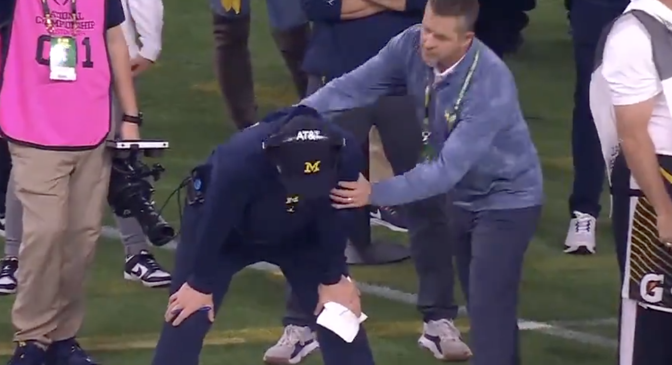 Jim Harbaugh Surprised By Brother John At CFP Title Game