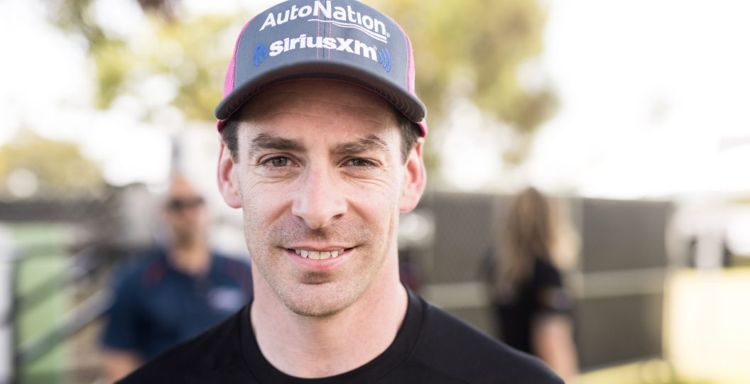 LONG BEACH, CALIFORNIA - APRIL 07: Simon Pagenaud attends the 2022 Acura Grand Prix of Long Beach media luncheon at the Acura Owners Lounge on April 07, 2022 in Long Beach, California.