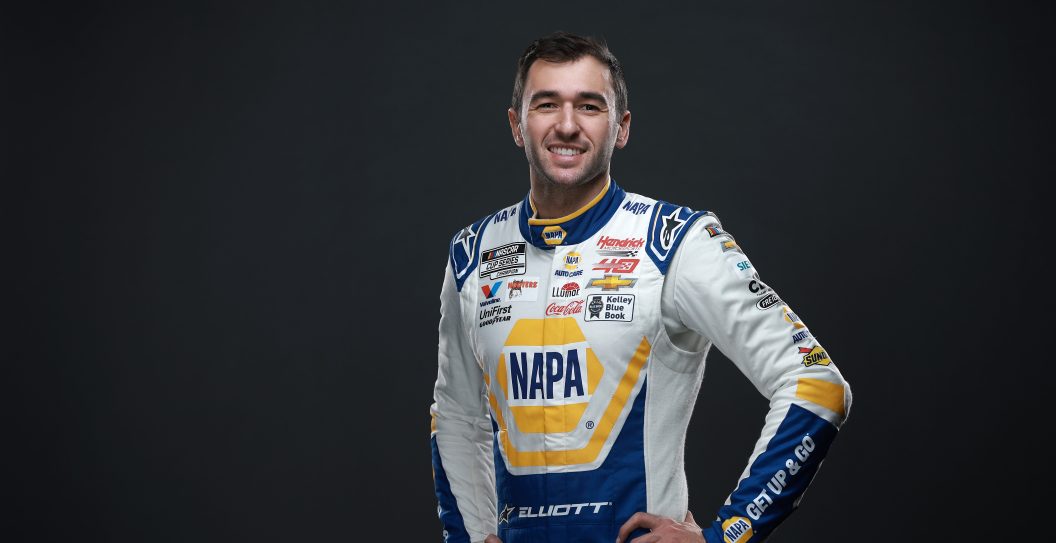 CHARLOTTE, NORTH CAROLINA - JANUARY 17: NASCAR driver Chase Elliott poses for a photo during the 2024 NASCAR Production Days at Charlotte Convention Center on January 17, 2024 in Charlotte, North Carolina.
