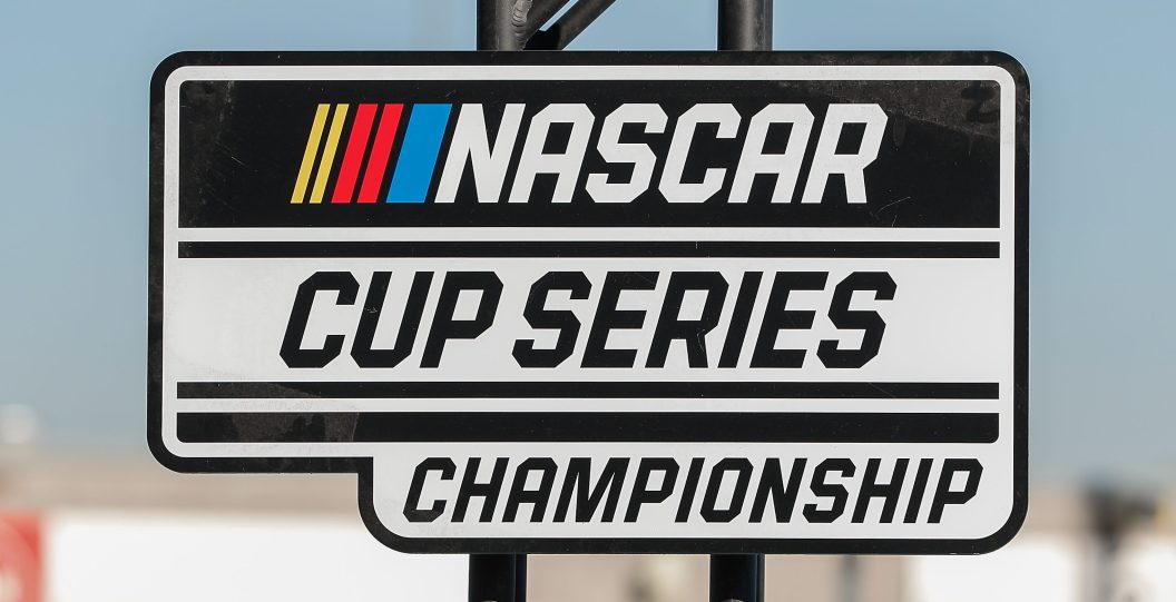 AVONDALE, AZ - NOVEMBER 06: The NASCAR Cup Series Championship logo before the NASCAR Cup Series Championship Race on November 6, 2022 at Phoenix Raceway in Avondale, Arizona.