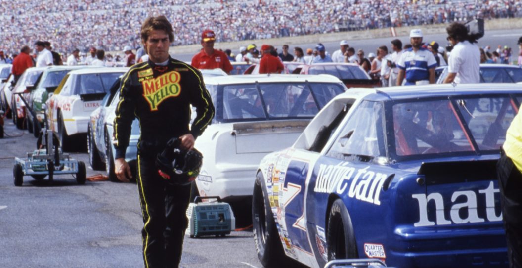 American actor Tom Cruise on the set of Days of Thunder, directed by Tony Scott.