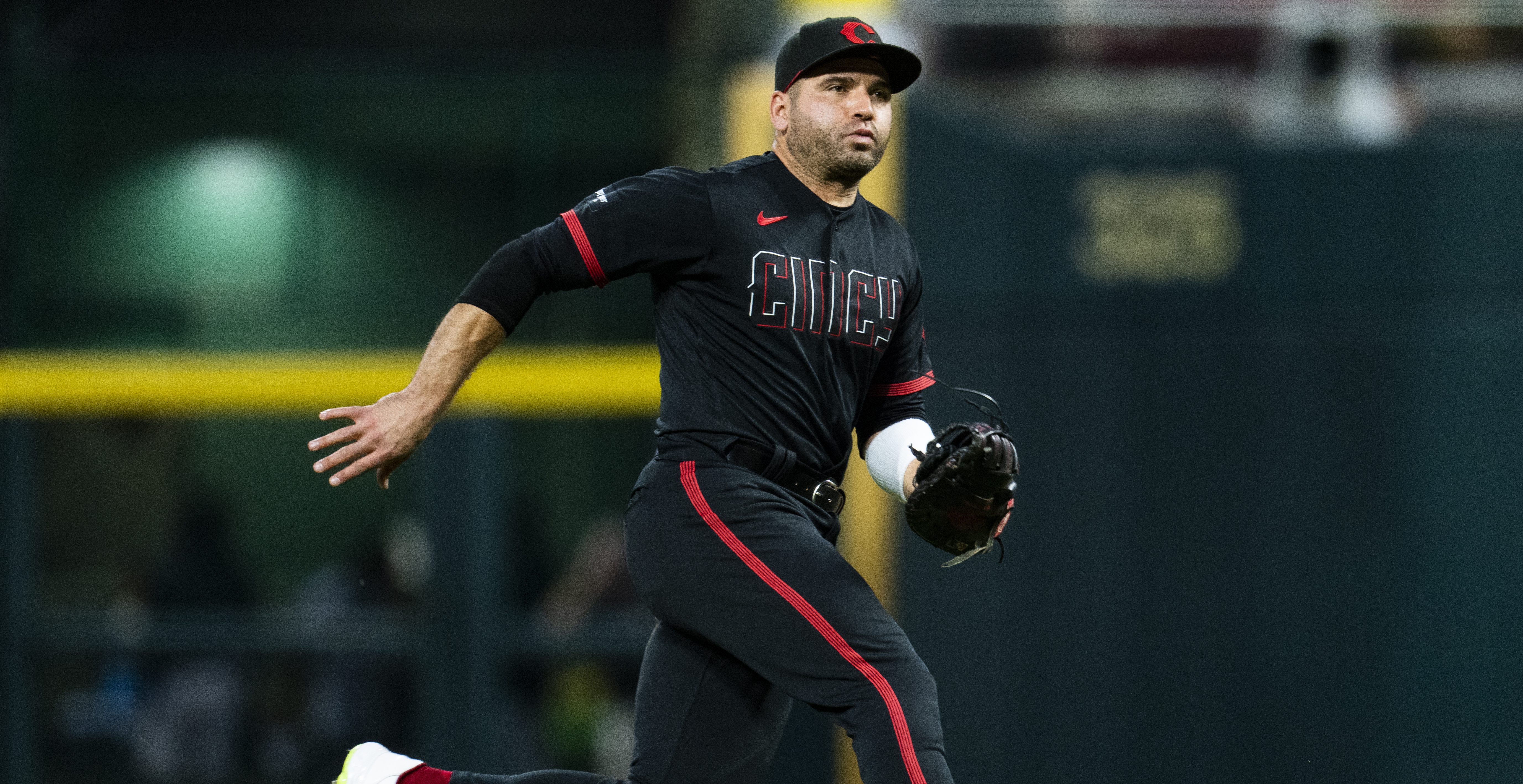 CINCINNATI, OHIO - SEPTEMBER 22: Joey Votto #19 of the Cincinnati Reds during a game against the Pittsburgh Pirates at Great American Ball Park on September 22, 2023 in Cincinnati, Ohio.