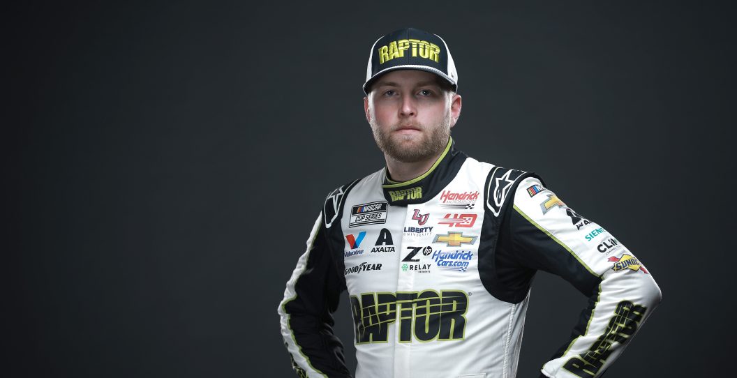 CHARLOTTE, NORTH CAROLINA - JANUARY 16: NASCAR driver William Byron poses for a photo during the 2024 NASCAR Production Days at Charlotte Convention Center on January 16, 2024 in Charlotte, North Carolina.