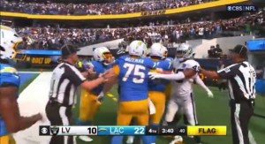 Raiders Chargers brawl