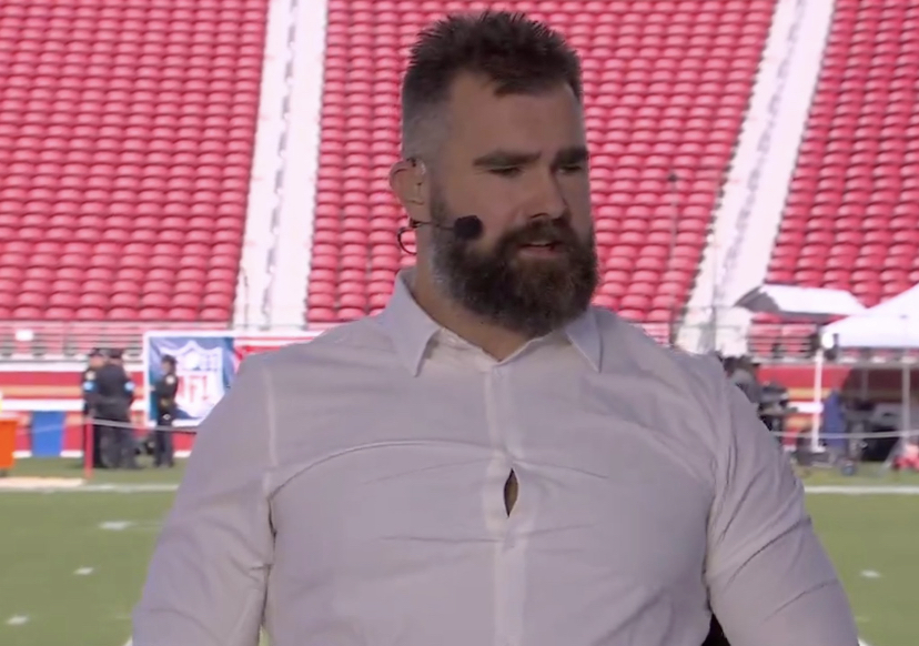 Jason Kelce made his Monday Night Countdown debut