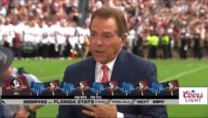 Nick Saban showed confidence in the Tigers by picking the Memphis upset.