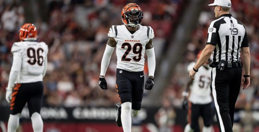 Cincinnati Bengals defensive back Cam Taylor-Britt