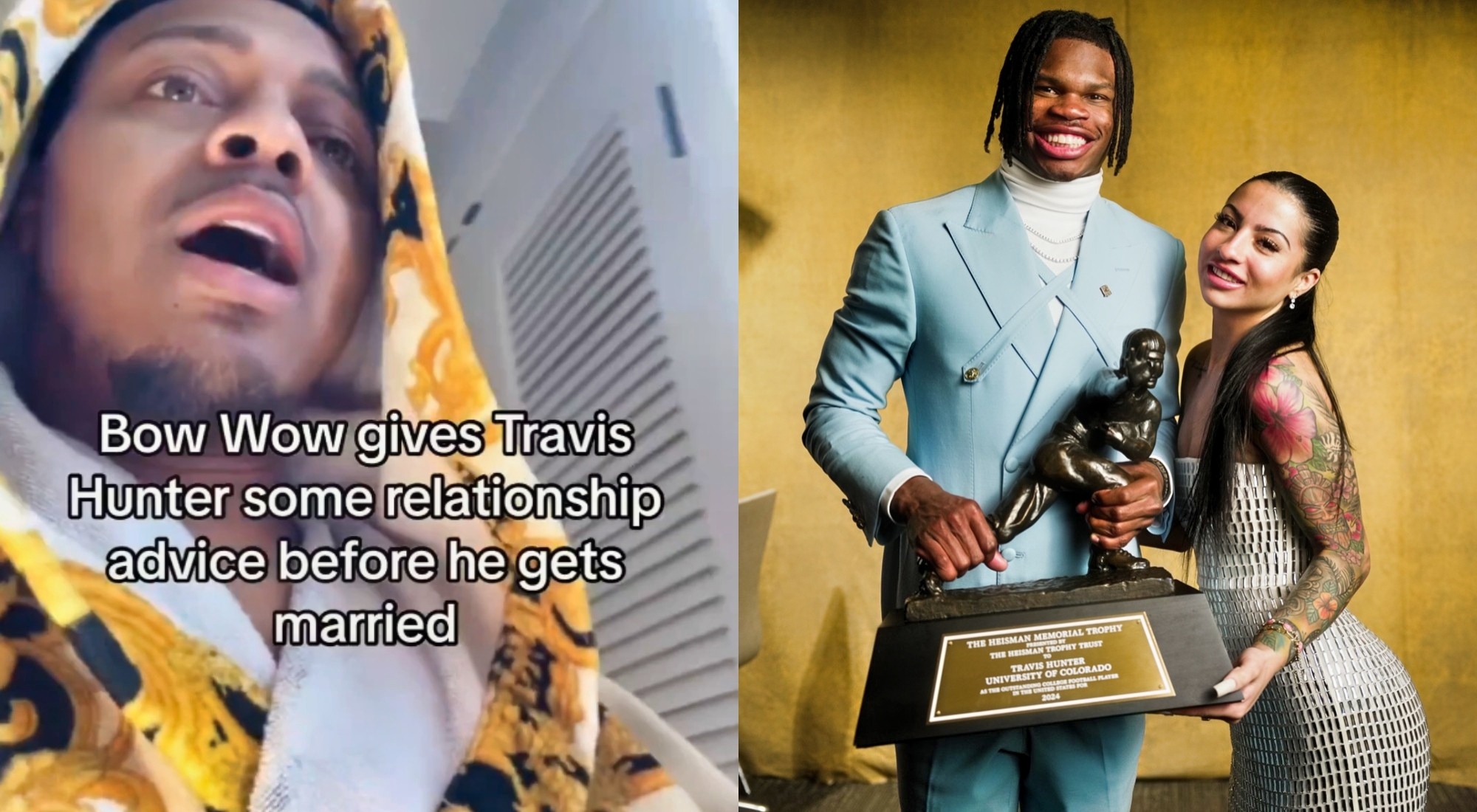 Bow Wow Talking About Heisman Winner Travis Hunter and Fiancé Leanna Lenee