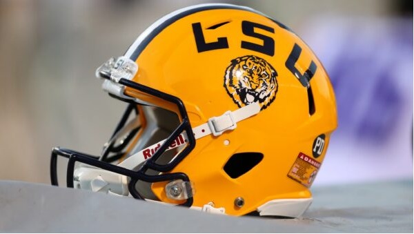 LSU football helmet