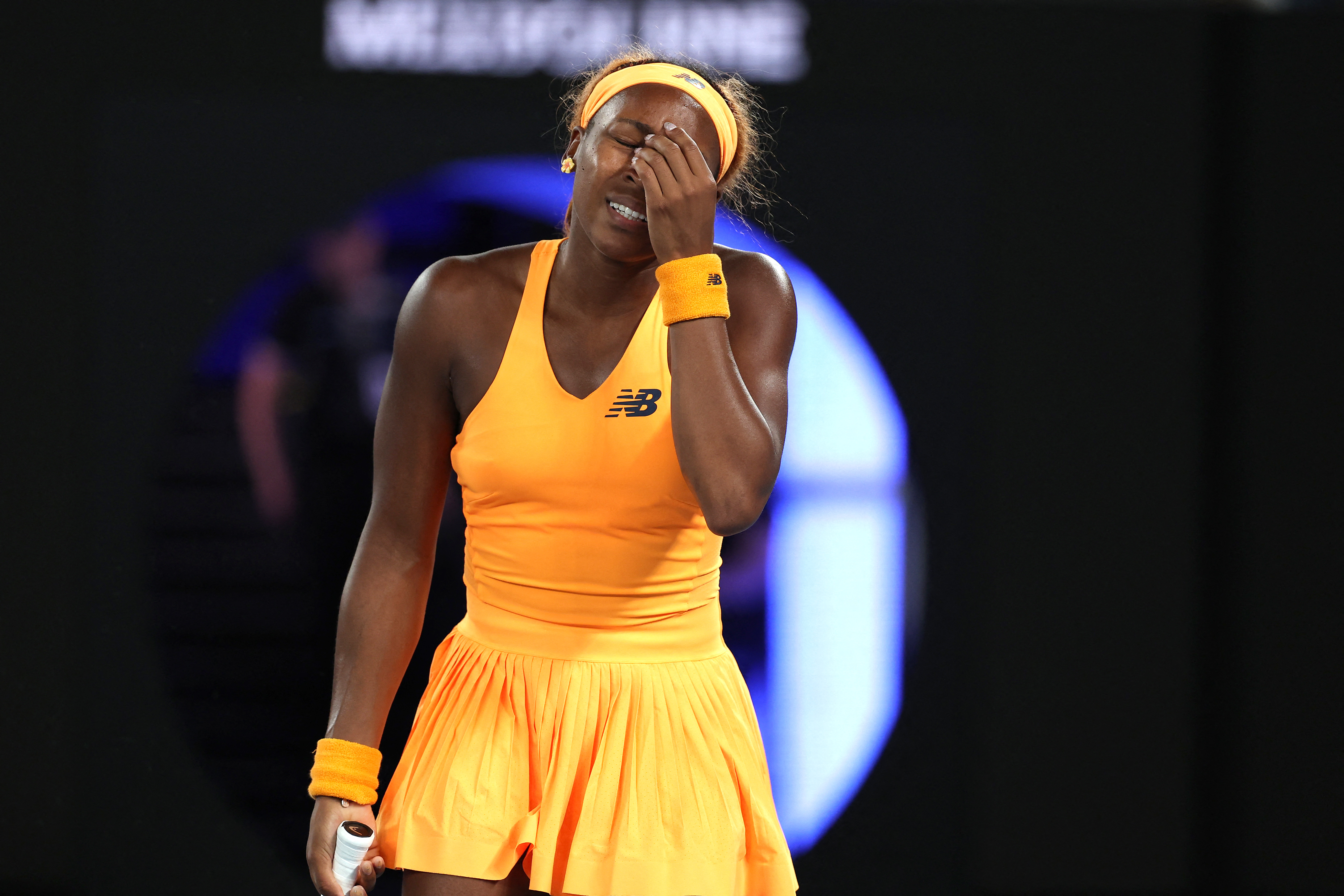 Video captures Coco Gauff unleashing on racket after loss at Australian ...