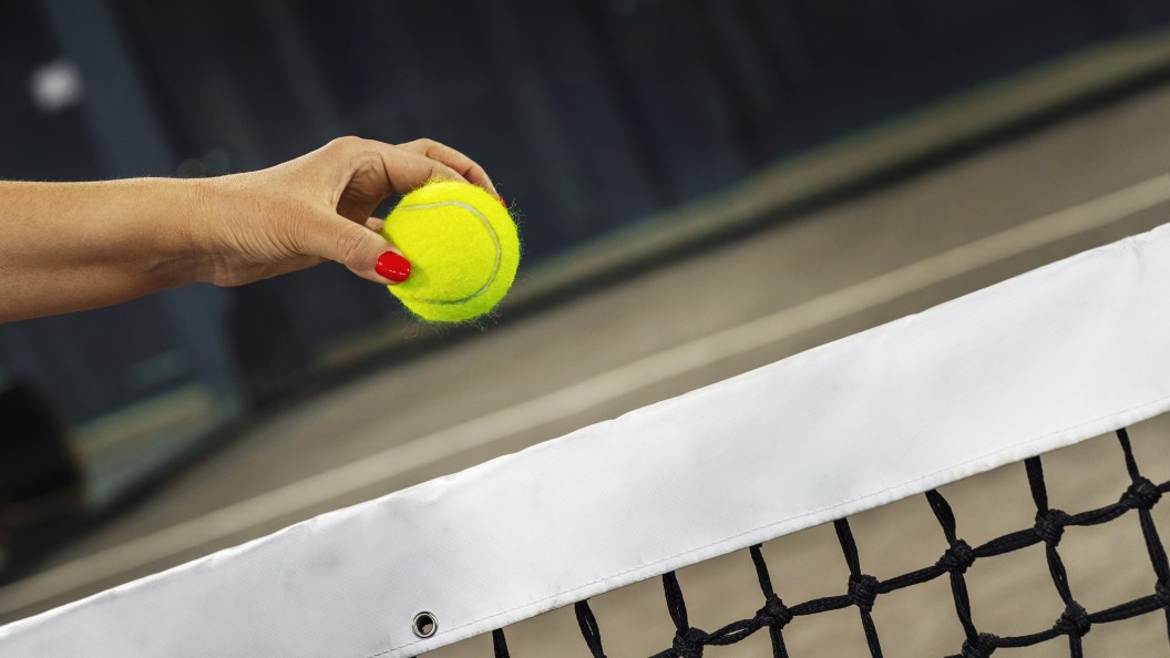 Tennis ball, net