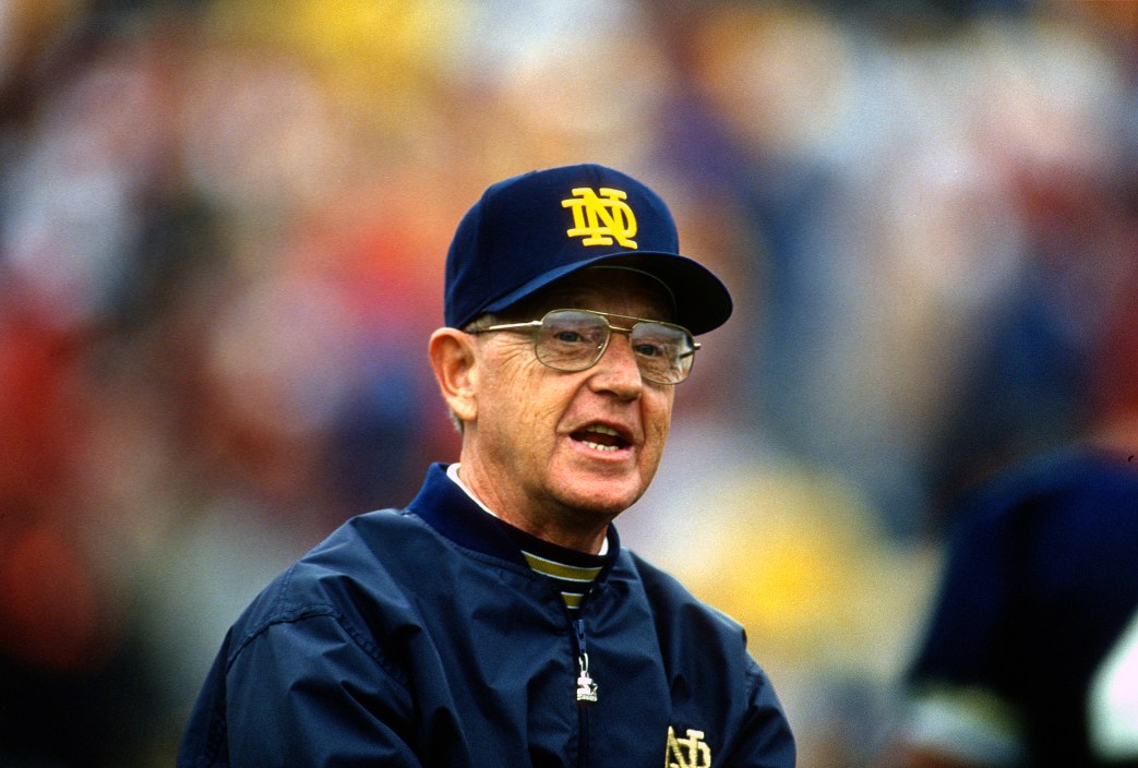 Lou Holtz, Notre Dame, college football