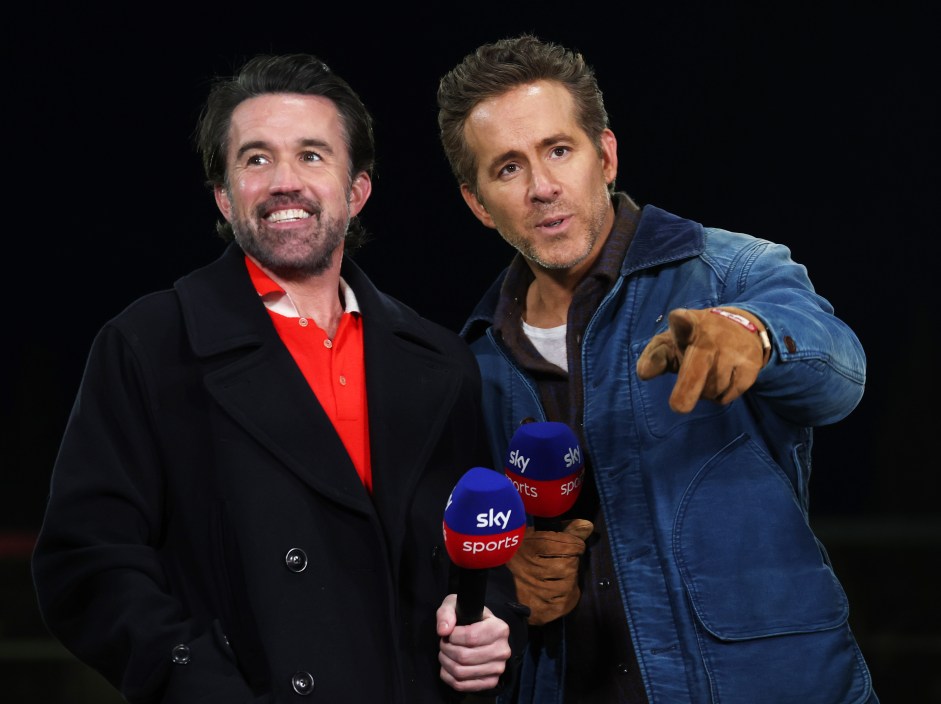 Ryan Reynolds and Rob McElhenney, soccer