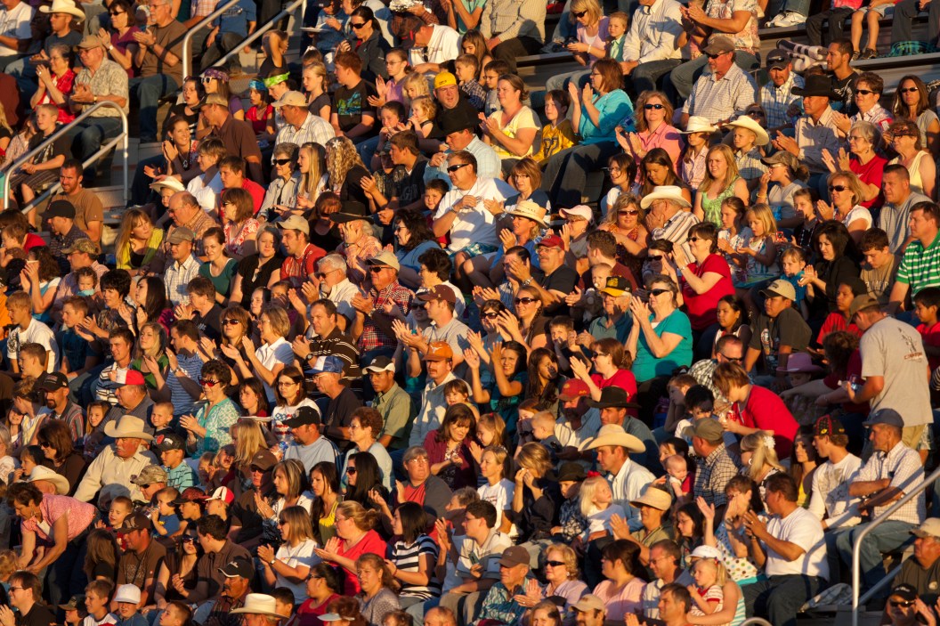 Rodeo crowd