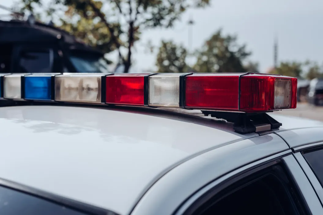 police car, sirens, basketball player, chase