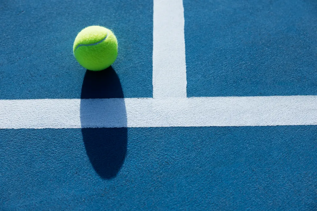 Tennis, ball, court