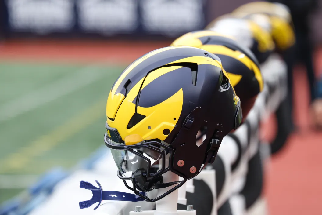 Michigan Football helmets