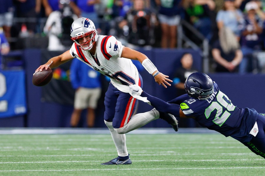 Tar Heels in NFL: Drake Maye's frustration, Javonte Williams' two TDs mark ups and downs of Week 1 Tar Heels in NFL: Drake Maye's frustration, Javonte Williams' two TDs mark ups and downs of Week 1