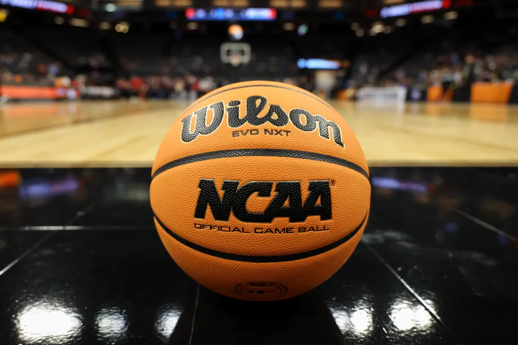 NCAA basketball, ball, logo, Jim Richards