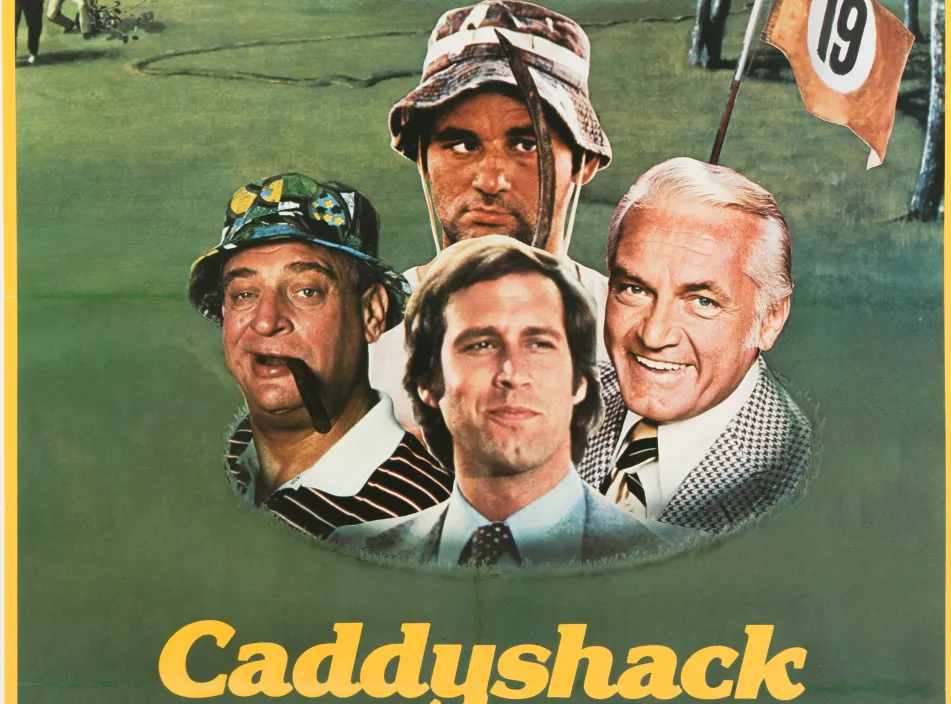 Caddyshack, golf, movie poster